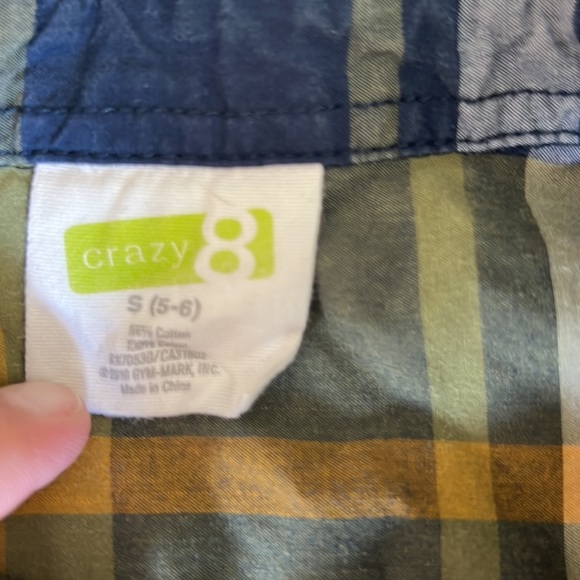 Crazy 8 plaid button up - Picture 2 of 5